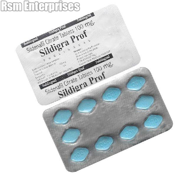 Sildigra Prof 100 mg Tablets (Sildenafil Citrate 100mg)