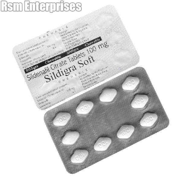 Sildigra Soft 100 mg Tablets (Sildenafil Citrate 100mg)
