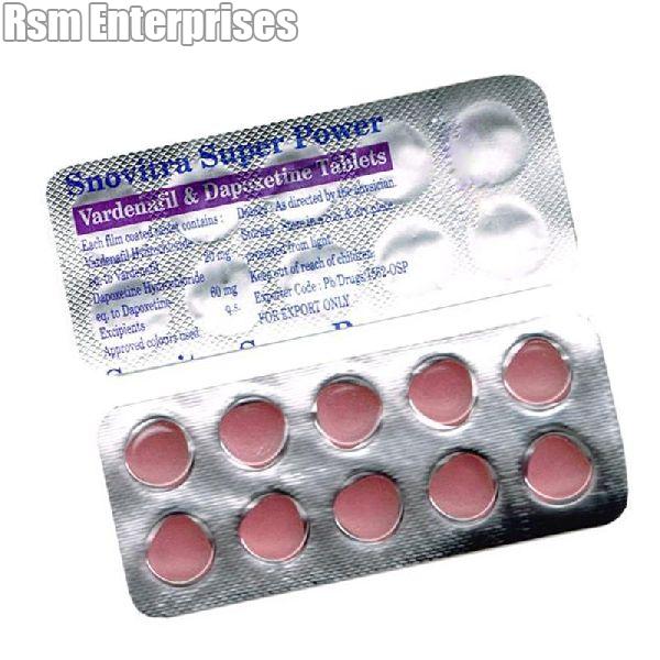 Snovitra Super Power Tablets (Vardenafil 20mg & Dapoxetine 60mg)