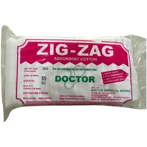 500gm Zig Zag Cotton Manufacturer Supplier from Hisar India