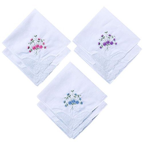 Cotton Embroidered Handkerchiefs