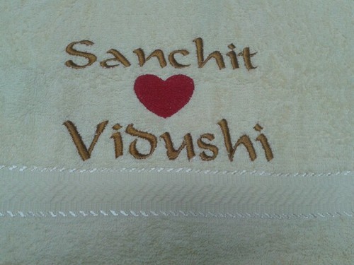 Embroidered Personalized Towels