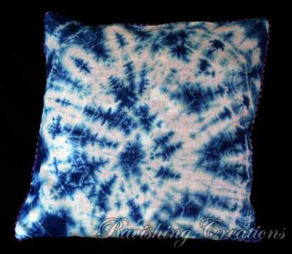 Shibori Cotton Cushion Cover 01