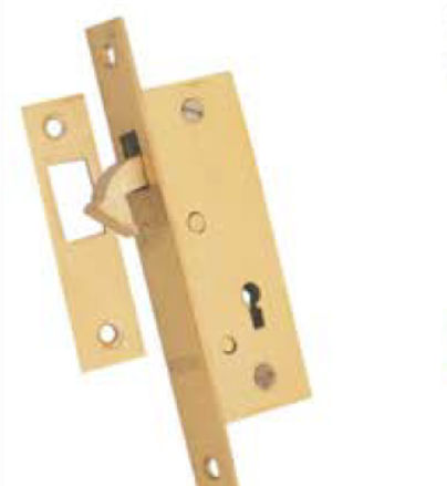 Brass Mini Sliding Door Lock