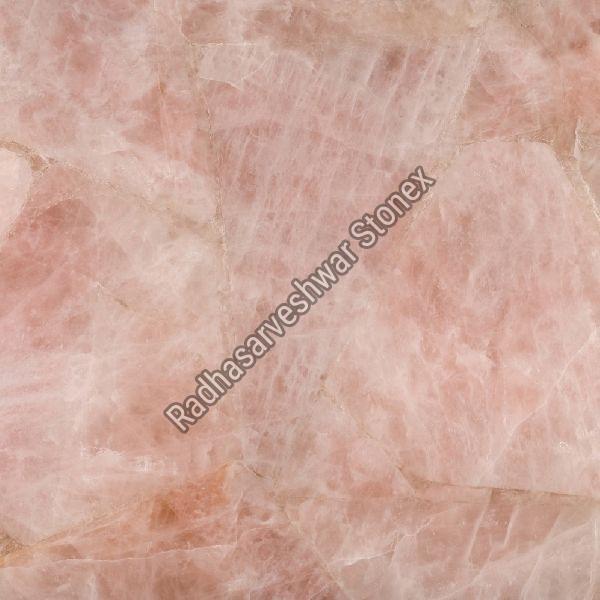 Rose Quartz Semi Precious Stone Slab