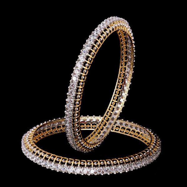 Single Line Diamond Bangles Manufacturer Supplier from Surat India