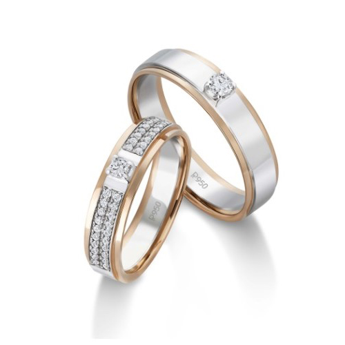 Couple Band Diamond Ring