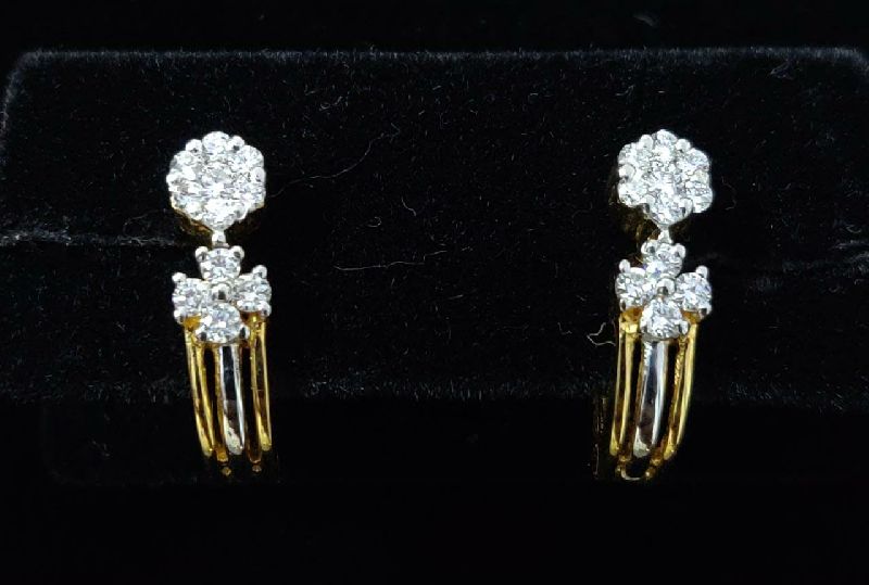 Diamond Bali Earrings