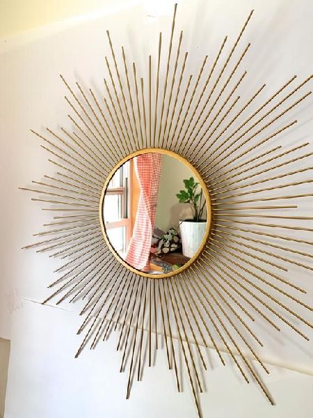 Sunburst Wall Hanging Mirror