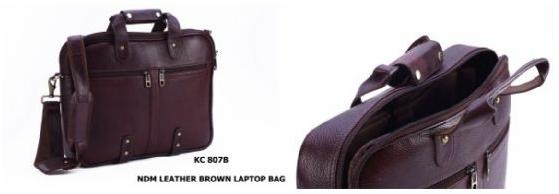 NDM Leather Brown Laptop Bag