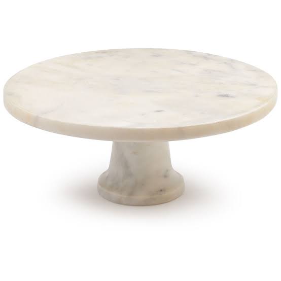 Marble Single Tier Cake Stand