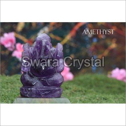 Amethyst  crystal Ganesh Statue