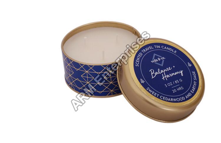 Balance and Harmony Scented Travel Tin Candle
