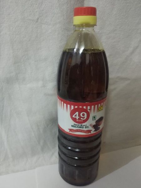 1 Litre 49 Brand Kachi Ghani Mustard Oil