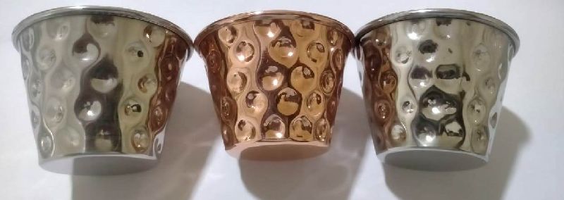 Hammered Copper Plated Sauce Cup