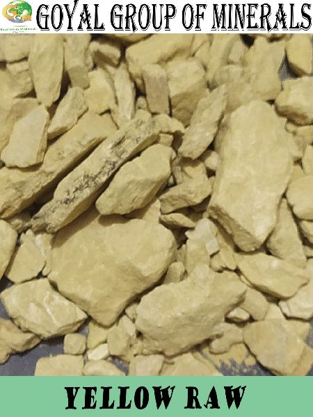 Yellow Soapstone Raw Material