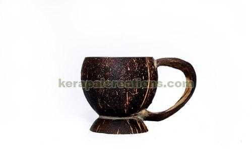 Coconut Shell Mugs with Handle