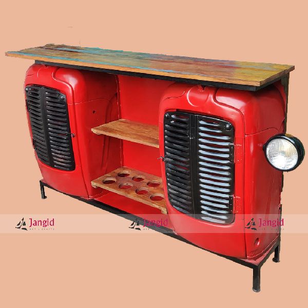 Automobile Tractor Bar Cabinet Table