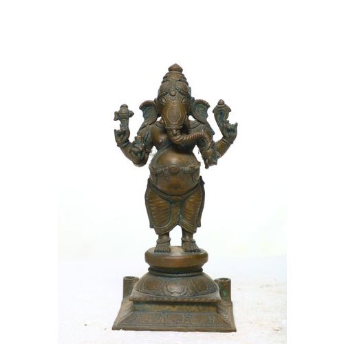 10 X 5 Inch Bronze Ganesh Statue
