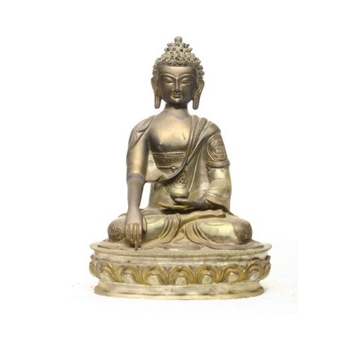 13 X 10 Inch Bronze Buddha Statue