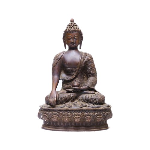 13 X 12 Inch Bronze Buddha Statue