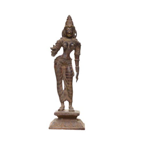 13 X 4 Inch Bronze Parvati Statue
