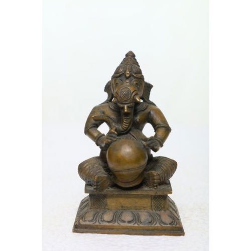 5 X 3 Inch Bronze Ganesh Statue