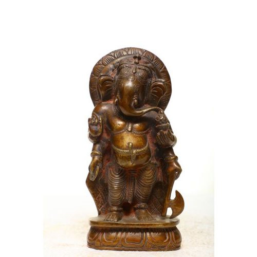 8 X 5 Inch Bronze Ganesh Statue