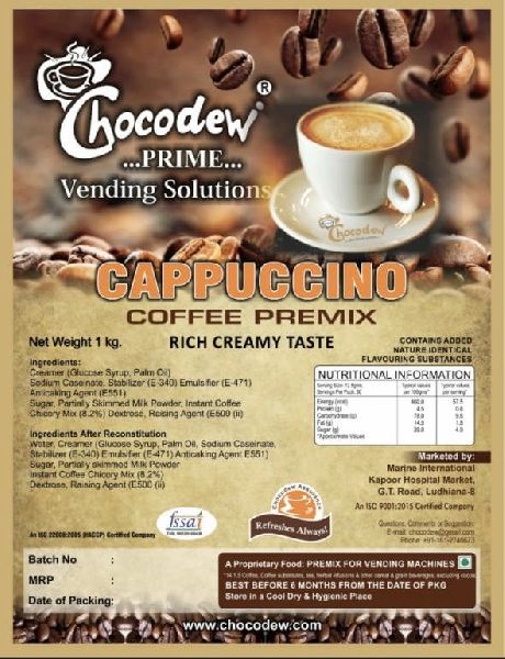 Cappuccino Coffee Premix