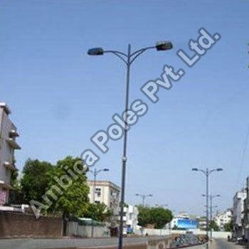 Dual Arm Street Light Pole