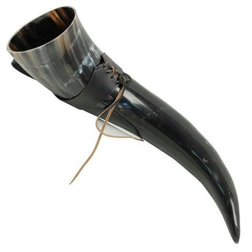 Buffalo Drinking Horn with Stand