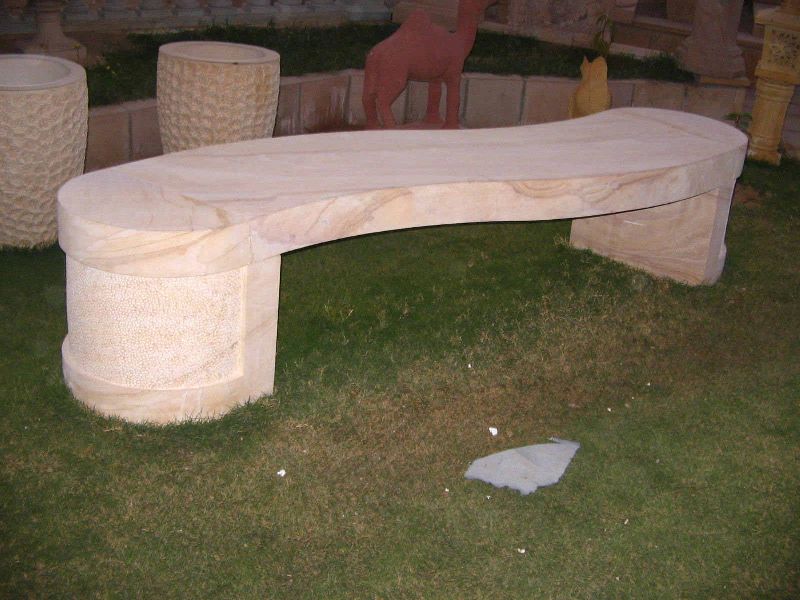 Sandstone Garden Bench