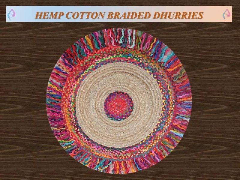 Hemp Cotton Braided Dhurries