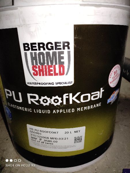 Berger Home Shield Pu Roofkoat Elastomeric Liquid