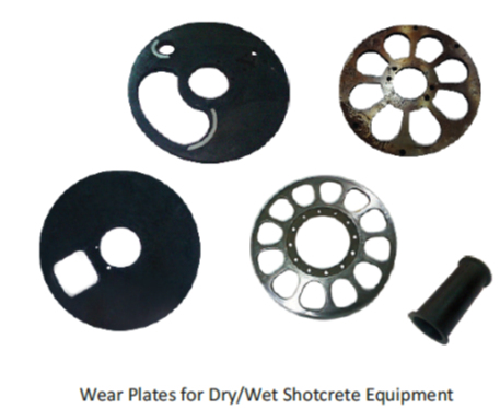 Wear Plates for Dry Wet Shotcrete Equipment