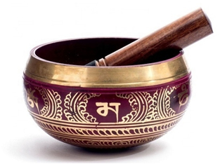 Singing Colour Bowl with Wooden Stick