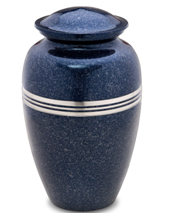 Speckled Indigo Cremation Urn