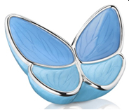 Wings of Hope Blue Butterfly Cremation Urn
