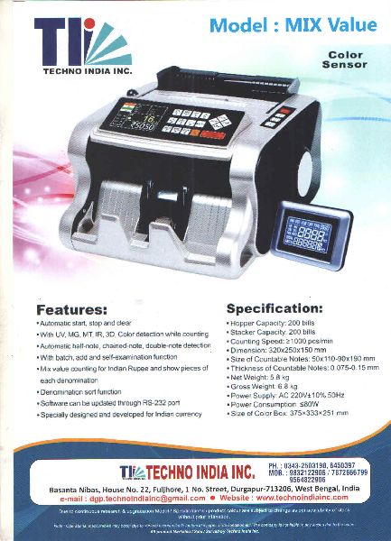 Note Counting Machine Dealer