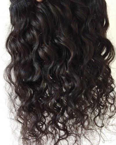 Indian Raw Unprocessed Single Drawn Curly Hair Extensions