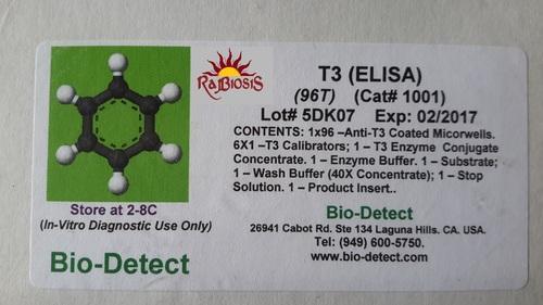 Human T3 Hormone Biodetect Elisa Kit
