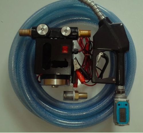 Dual Voltage Diesel Oil Pump with Flowmeter