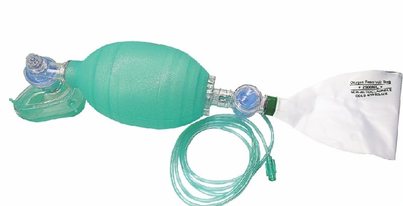Green Adult Silicone Resuscitator