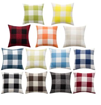 Checked Cushion Covers