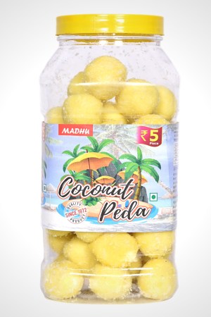 Madhu Yellow Coconut Ladoo Jar
