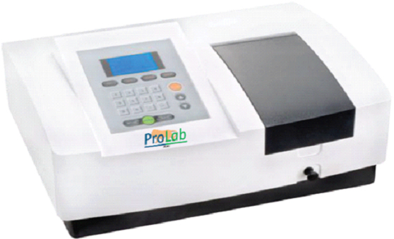 Single Beam UV Visible Spectrophotometer with PC Controlled Software