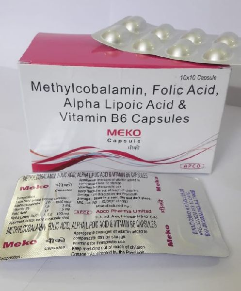 Methylcobalamin, Folic Acid, Alpha Lipoic Acid and Vitamin B6 Capsules