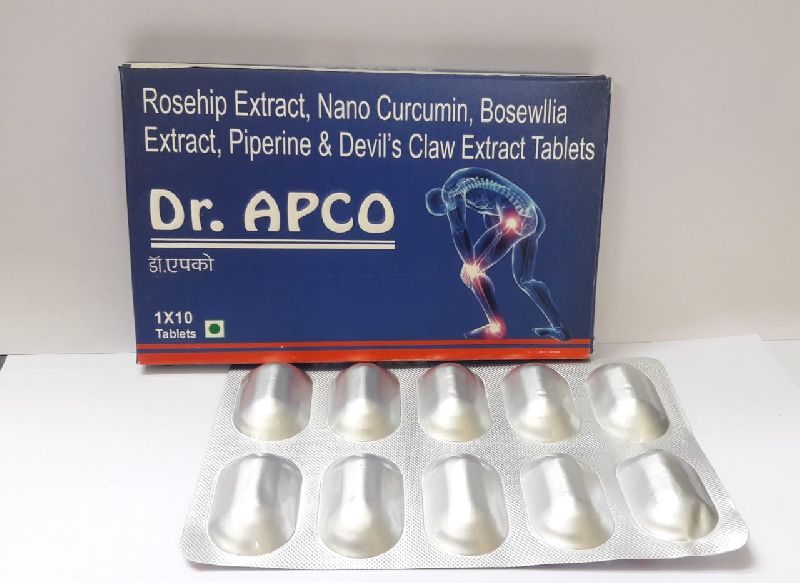 Rosehip Extract, Nano Curcumin , Boswellia Extract, Piperine & Devils Claw Extract Tablets