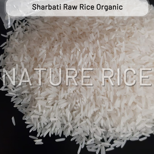 Organic Sharbati White Raw Rice