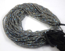 Faceted Fiery Labradorite Beads